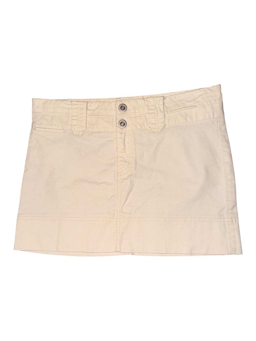 American Eagle Women’s Size 6 Y2K White Low Rise Mini Skirt